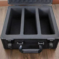Aluminum Alloy Tool Case with Foam Insert - Portable Storage Box for Samples, Equipment, and Display