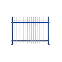 Thickened Zinc Steel Garden Fence Panel for Outdoor Yard and Property Security