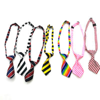 Pet Striped Tie Collar Accessory for Cats and Dogs
