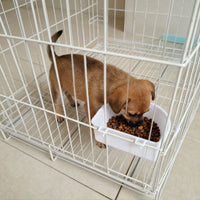 Pet Bowl Hanging Feeder for Crates and Cages, Spill-Proof PP Food and Water Dish for Cats and Dogs