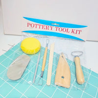 Wooden Pottery Clay Sculpting Tool Set for DIY Clay Modeling and Soft Pottery
