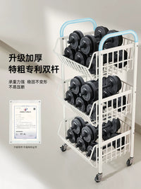 Multi-layer Kitchen Storage Cart with Wheels, Heavy-Duty Vegetable and Fruit Rack