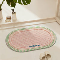 Diatomaceous Earth Bath Mat Quick Dry Absorbent Non-Slip Shower Floor Mat