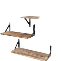 American Style Solid Wood Floating Shelf for Bathroom and Living Room Storage