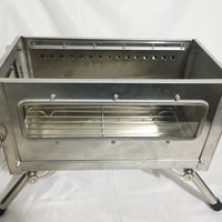 Camping Wood Stove with Adjustable Chimney, Stainless Steel High-Temperature Tent Heater