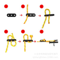 3-Hole Wind Rope Fastener Adjuster for Tents and Outdoor Gear