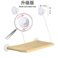 Suction Cup Cat Hammock Window Perch - No-Drill Transparent Cat Bed with Sisal Rope for Pets