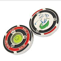 Golf Green Reading Level with Double-Sided Chip Marker for Slope Putting Aid