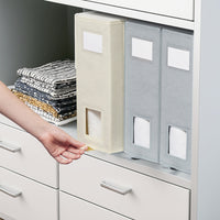 4-Piece Fabric Storage Box Set for Clothes and Linens