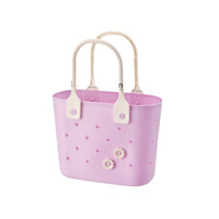 Portable Storage Basket with Handle for Home Outdoor Use, Draining Organizer for Vegetables, Toiletries, and Sundries