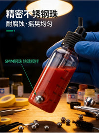 Airbrush Paint Bottles with Leak-Proof Caps for Dual-Action Airbrushes
