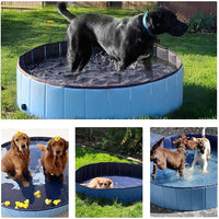 Foldable PVC Pet Swimming Pool for Dogs and Cats, Portable Bathing Tub