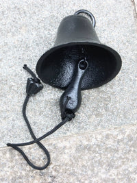 Cast Iron Wall-Mounted Hand-Crank Bell for Garden & Patio