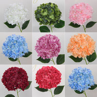 Artificial Hydrangea Flower Heads for Home Decor and Wedding Arrangements, 180 Petals