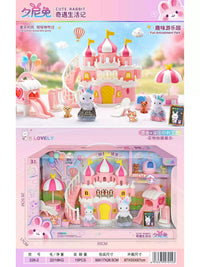 Sini Rabbit Adventure Life Series Dollhouse Playset with Furniture and Accessories