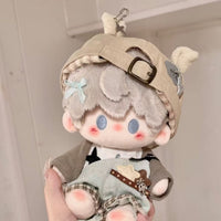 20cm Cotton Doll Clothes Set - Rebellious Bear Outfit for Standing Plush Figures