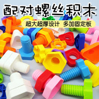 Autism Therapy Fine Motor Skill Training Toy Set for Kids - Screw and Nut Matching Activity