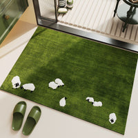 Cartoon Forest Series Diatomaceous Earth Bathroom Mat Non-Slip Absorbent Foot Mat for Entryway