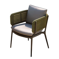 Outdoor Wicker Dining Set Aluminum Alloy Frame Patio Garden Furniture