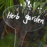 Acrylic Plant Labels Garden Stakes for Potted Plants, Flowers, Fruits, and Vegetables