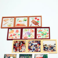 Dollhouse Miniature Modern Illustration Wall Art Set for Living Room Decor