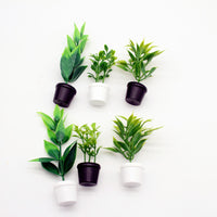 Dollhouse Miniature Nordic Green Plant Potted Tree for OB11 Dollhouse Furniture Garden Decor
