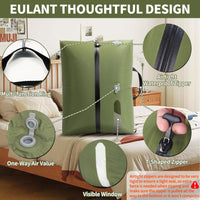 TPU Waterproof Compression Dry Bag with Air Pump for Outdoor Travel and Storage, 16L Green