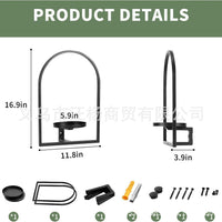 Wall-Mounted Planter Holder for Indoor Outdoor Plant Display