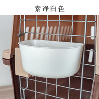 Pet Hanging Bowl for Cats, Puppies, and Rabbits - Food and Water Feeder for Cages and Carriers