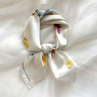 2025 Spring/Summer Luxury Printed Silk Scarf for Women, Versatile Decorative Neck Scarf
