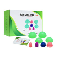 Silicone Cupping Therapy Set for Home Use - Vacuum Suction Cups for Muscle Pain Relief and Relaxation