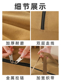 Heavy-Duty Canvas Quilt Storage Bag for Moving and Home Organization