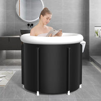 Portable Inflatable Ice Bath Tub for Athletes - Foldable Large Capacity Cold Plunge Barrel