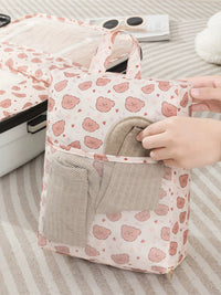 7-Piece Cartoon Travel Storage Bag Set for Clothes and Underwear