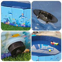 Foldable Pet Swimming Pool & Bathtub for Medium to Large Dogs, Golden Retrievers, and Other Pets