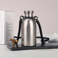 304 Stainless Steel Vacuum Insulated Water Bottle with Rope, Milk Bottle, Cola Bottle, Sports Thermos
