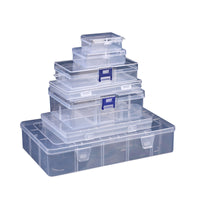 Clear Plastic Storage Box for Small Items, Tools, Samples, and Stationery