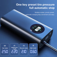Portable Cordless Car Tire Inflator with Digital Display and Large Battery