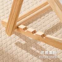 Foldable Wooden Beach Lounge Chair for Balcony & Outdoor Use
