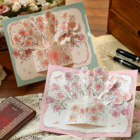 3D Pop-Up Rose Greeting Card for Mother's Day, Valentine's Day, Teacher's Day