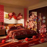 Chinese Wedding Room Decor Kit for Bridal Chamber and Living Room