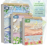 Sketchbook with Tear-Off Pages, Thickened Drawing Pad for Artists, Coil Bound, High Aesthetic Design