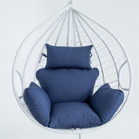 Indoor Outdoor Swing Chair Cushion Waterproof UV Resistant Detachable Washable Hanging Basket Pad