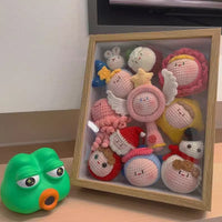 3D Shadow Box Display Frame for DIY Crafts, Dolls, and Specimens - White Hollow Frame with Mat Board