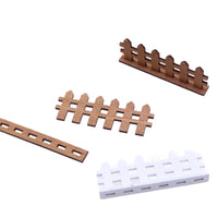 Miniature Wooden Fence Model for Dollhouse Micro Landscape Decor