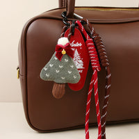 Christmas Knitted Mini Hat Heart Tree Bag Charm Keychain