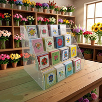 Acrylic Display Stand for Badges, Cards, and Postcards