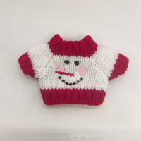 1/12 BJD Doll Christmas Embroidered Sweater Hat Set Plush Doll Pendant Accessory