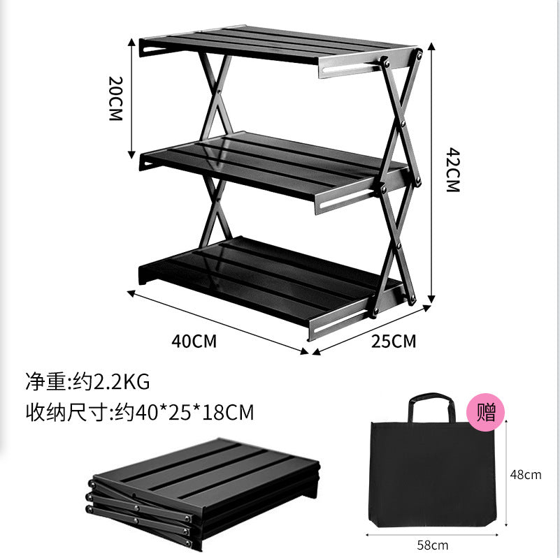Outdoor Camping Folding Roll-Up Table and Kermit Chair Set with Portable Cart
