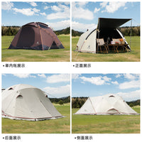 Lvyu Family 1-Bedroom 1-Living Room Blackout UV-Proof Outdoor Camping Tent